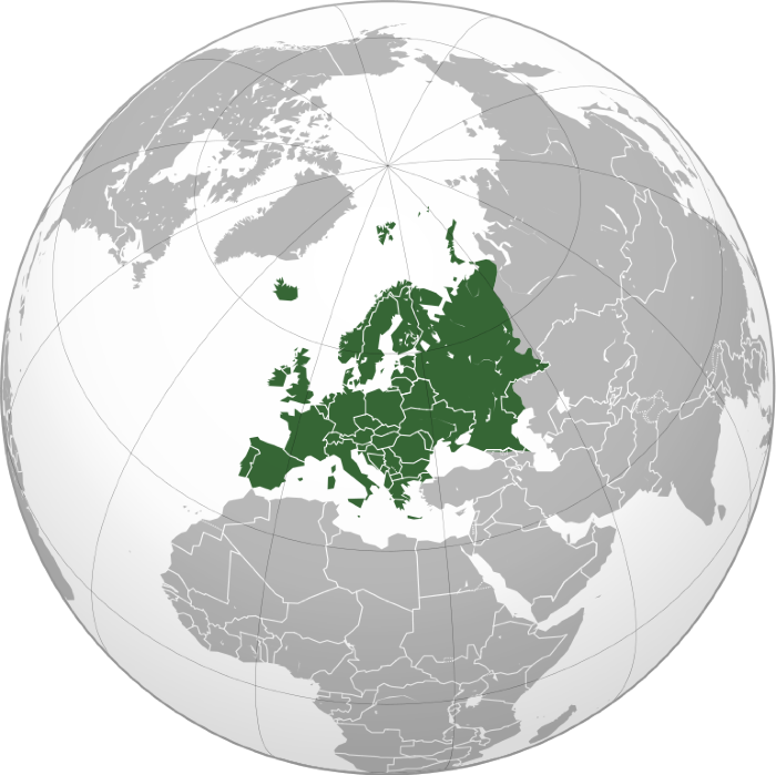  Europe (source: Rob984, domaine public, via Wikimedia Commons). 
